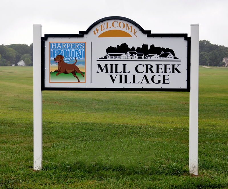 mill creek village sign